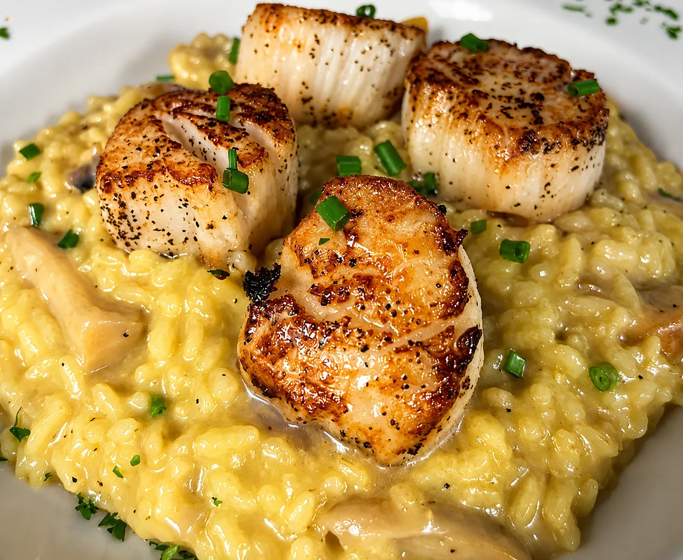 Scallop Risotto at Vincenzo