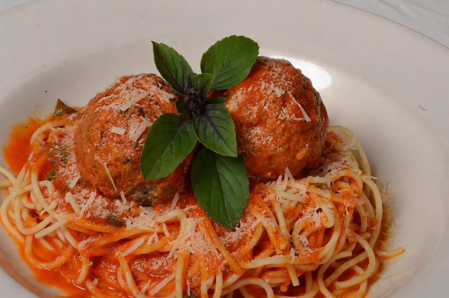 Spaghetti Meatballs at Vincenzo