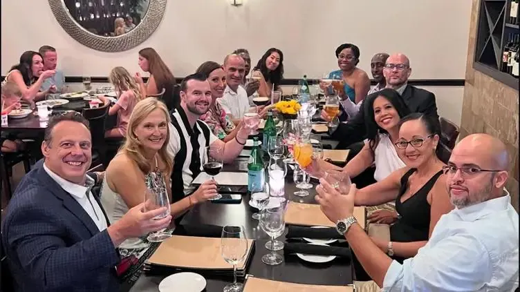 Group dinner celebration Wine Down Wednesday Vincenzo Orlando