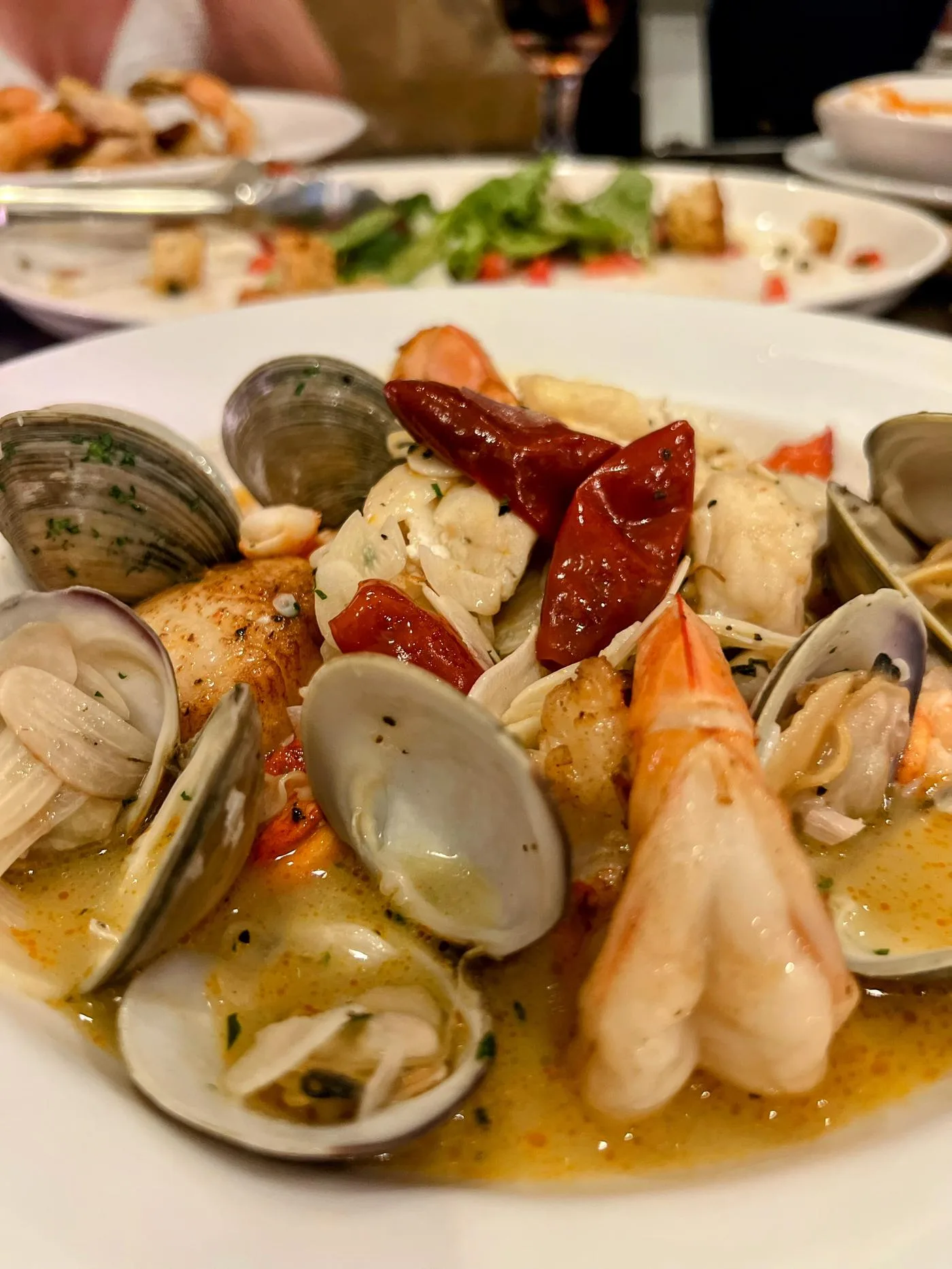Seafood dish at Vincenzo Cucina Italiana Orlando