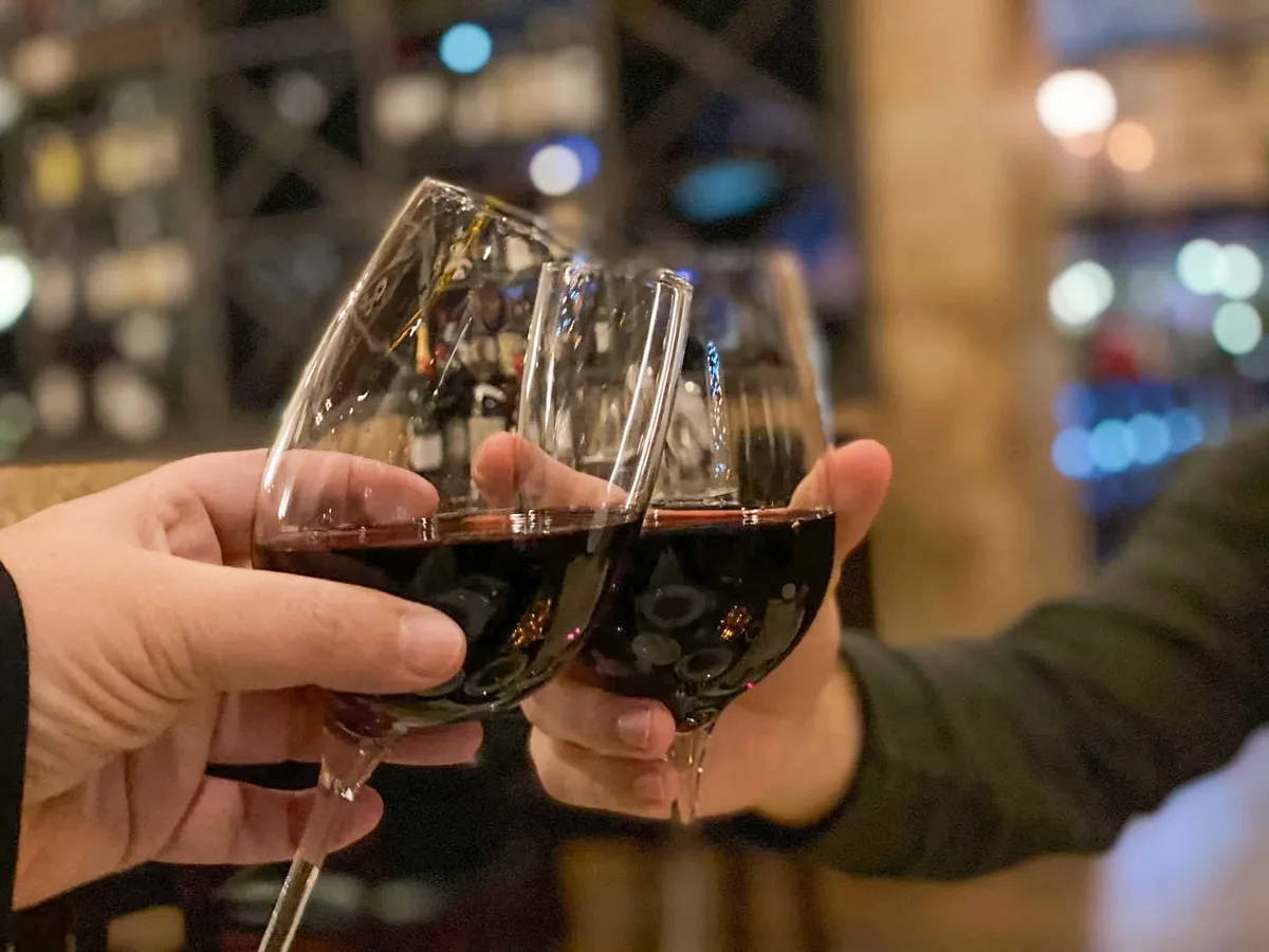 Wine cheers at Vincenzo bar