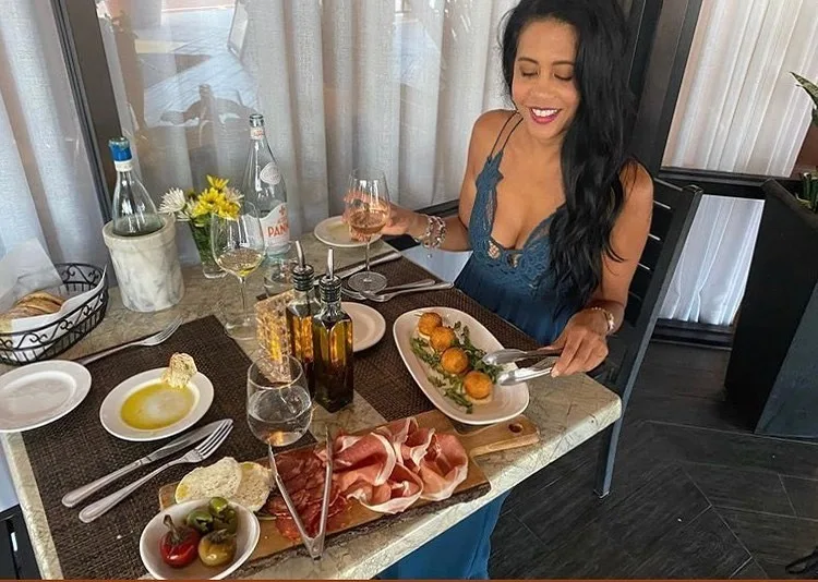 Happy hour appetizers and wine at Vincenzo