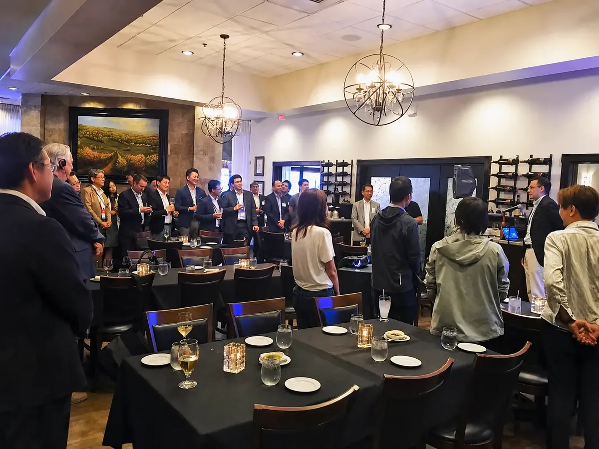Corporate cocktail reception at Vincenzo