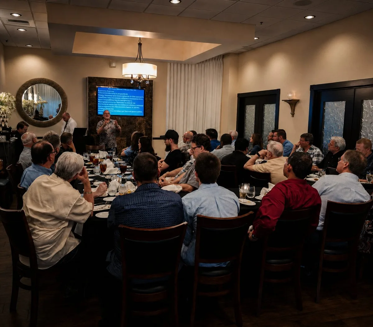 Corporate presentation in Amalfi Room at Vincenzo