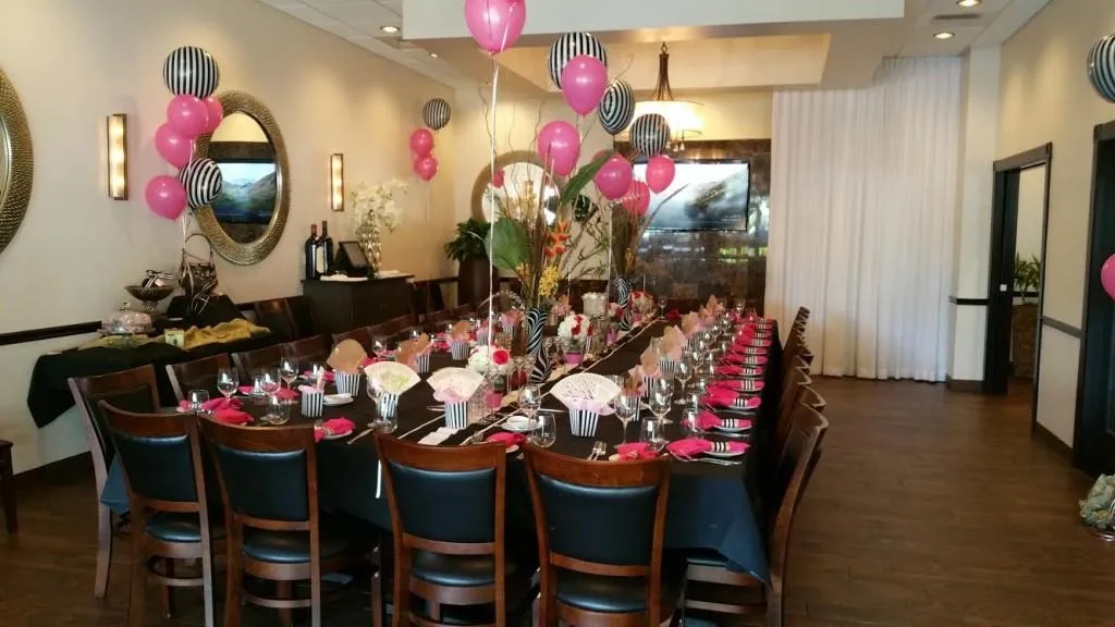 Private event with decorations at Vincenzo